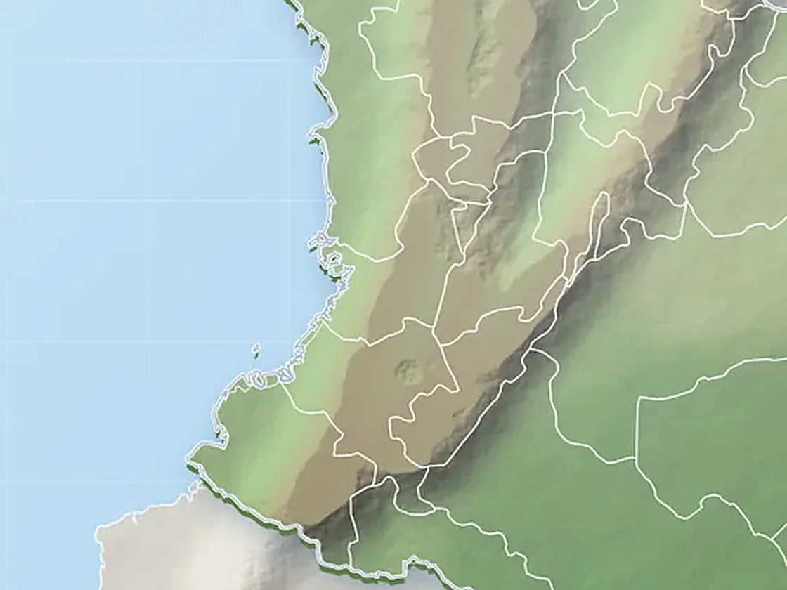 Mapa del suroccidente de Colombia con la ubicación de Premecol en Cali, Valle del Cauca
